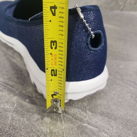 Skechers Go Walk Shoes Womens 11 M Blue Classic Basic Fun Slip-Ons Sneakers - Picture 12 of 12